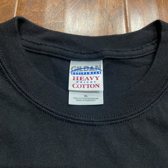 Gildan Vintage Y2K American Legends Eagle Motorcycle Graphic Tee Black Mens XL - Picture 5 of 7